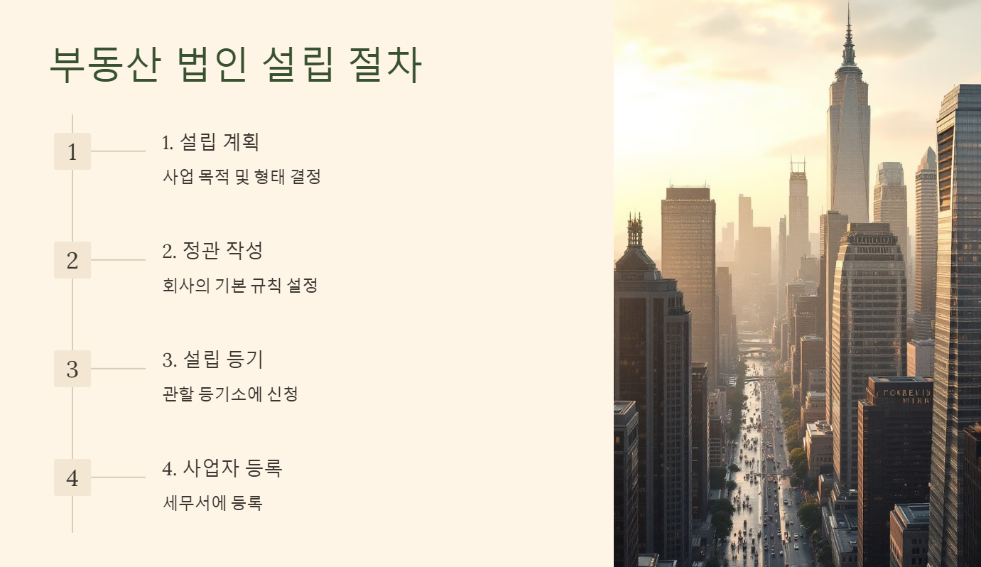 부동산 법인 설립 절차
