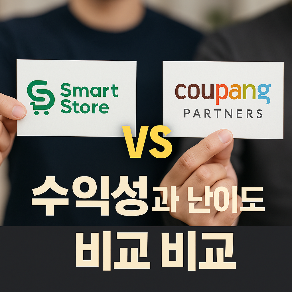 스마트스토아 쿠팡파트너스 수익성비교