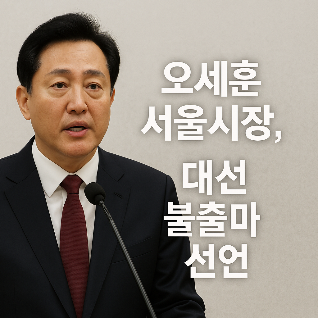 오세훈 서울시장 사진
