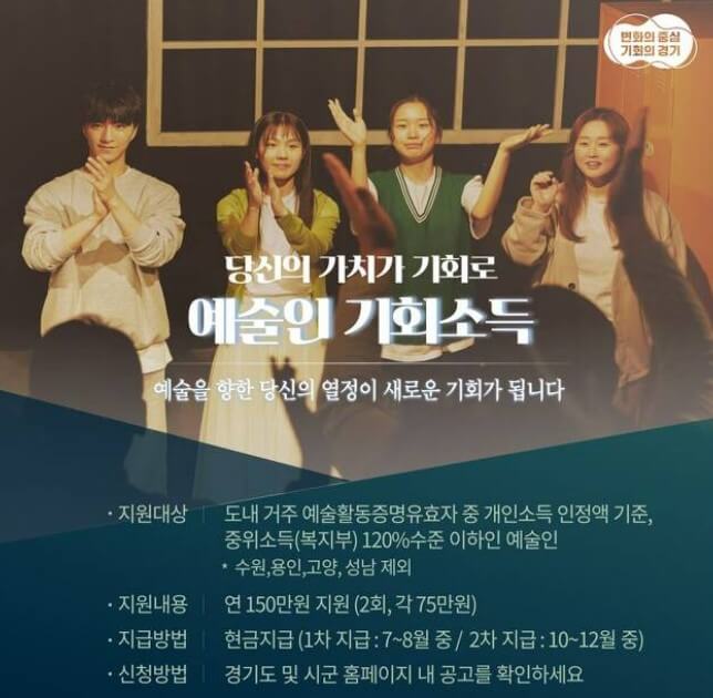 예술인기회소득지급방법