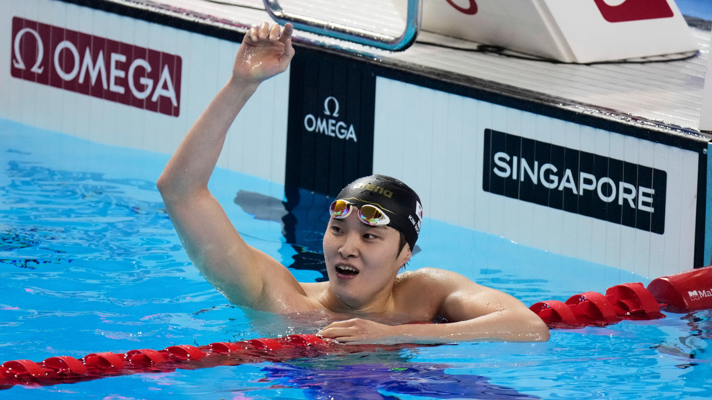 한국 수영의 기대주 김우민