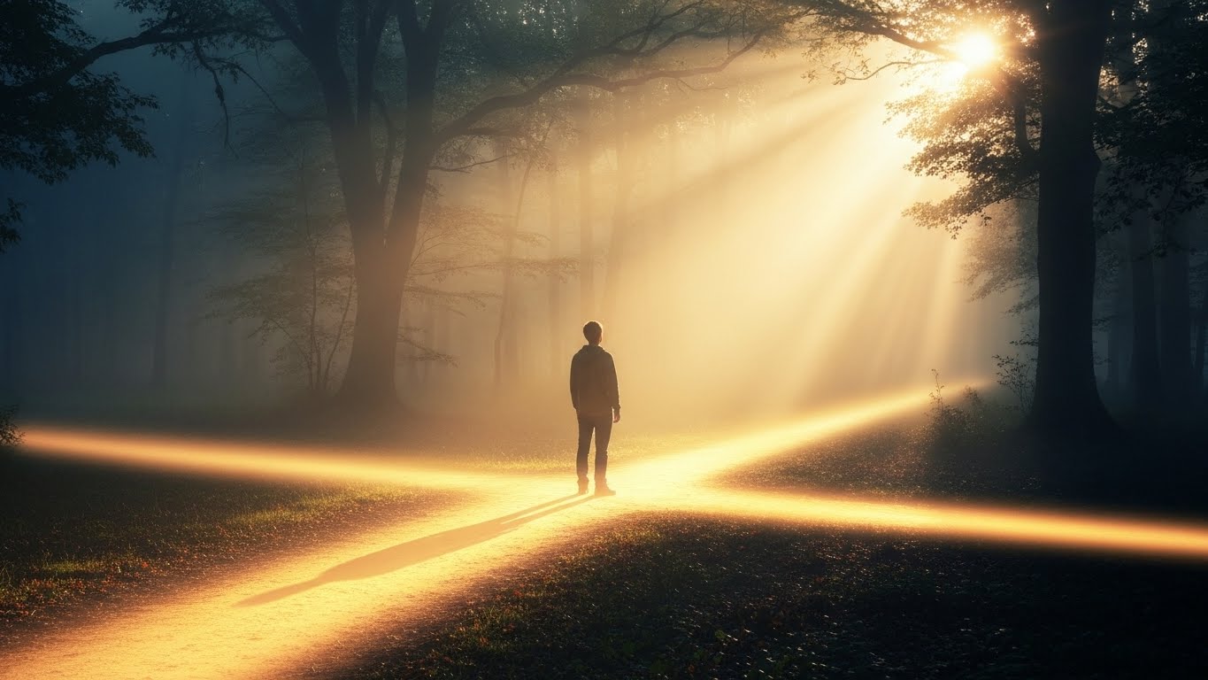 고독이라는 안개를 헤치고 미래 지향적 상상을 통해 명확한 비즈니스 방향을 찾는 모습