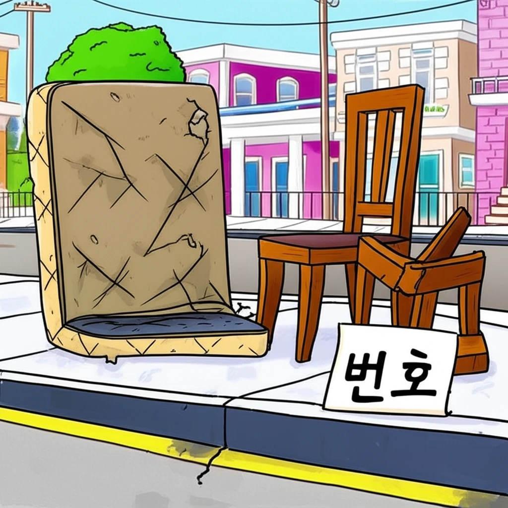 구산동 대형폐기물, 스티커 대신 '이..