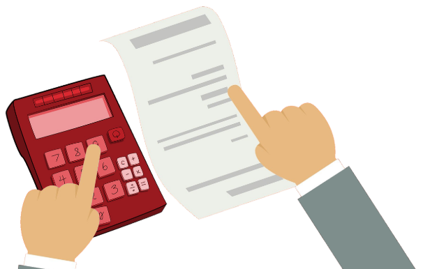 세금계산서 발행하는 금액이 맞는지 확인하는 이미지