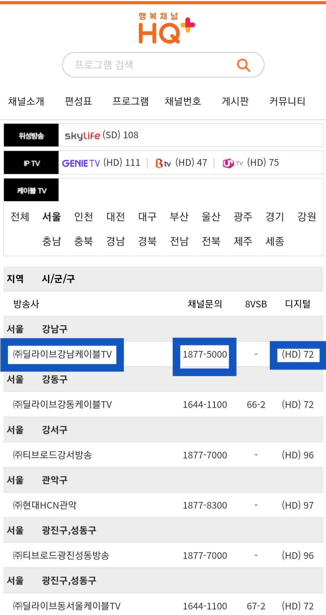 행복채널-HQ+-편성표-및-채널번호-확인-방법-안내-팁을-하나-드리자면-IPTV나-위성-방송을-사용하지-않고-케이블-방송을-이용하고-있는-중일-경우,-해당-지역을-선택하면-채널-번호를-확인할-수-있는데요.-번호를-알맞게-설정했는데도-채널-번호가-제대로-나오지-않을-경우-행복채널-HQ+-채널번호표에서-해당-방송사의-채널문의(고객센터-전화번호)에-문의해-보세요.