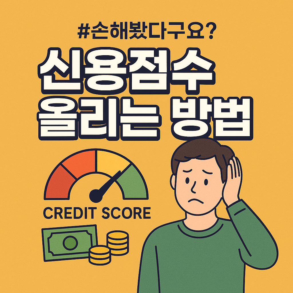 [신용점수 올리는 방법] 이거 안 하면 대출 거절당할 수 있습니다
