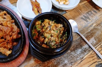 우렁이강된장쌈밥