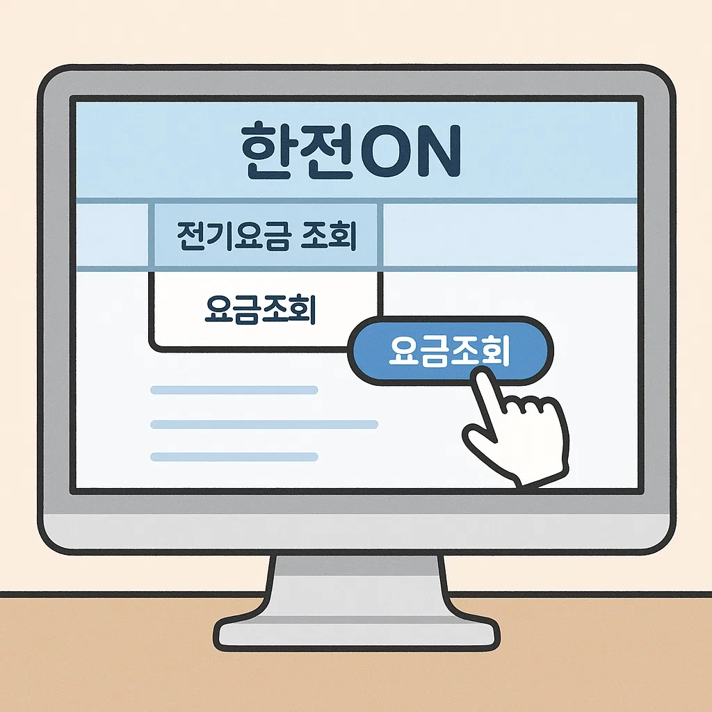한전ON 홈페이지 조회 방법