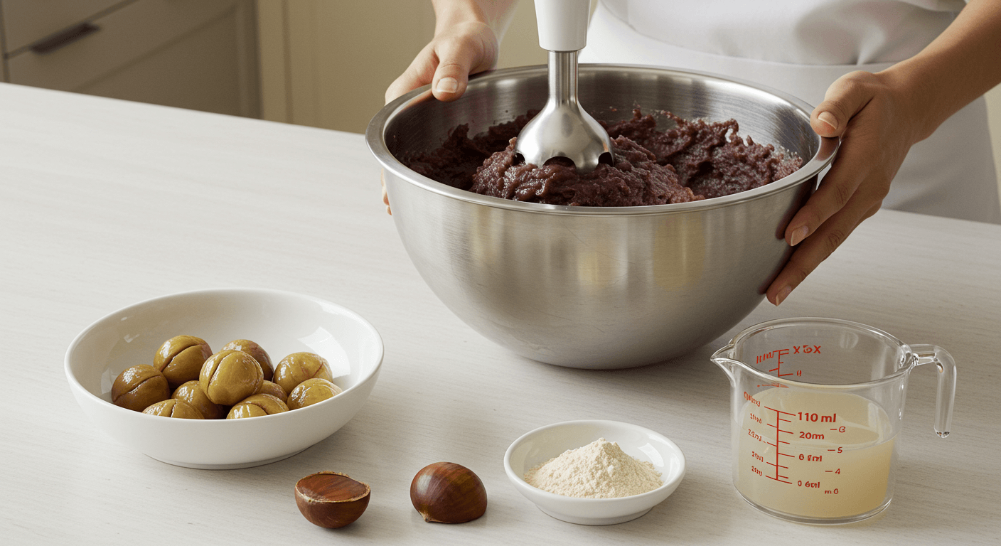 밤양갱 만드는 법, 전통 디저트, 양갱 레시피, 간식 만들기, 한식 디저트, 수제 양갱