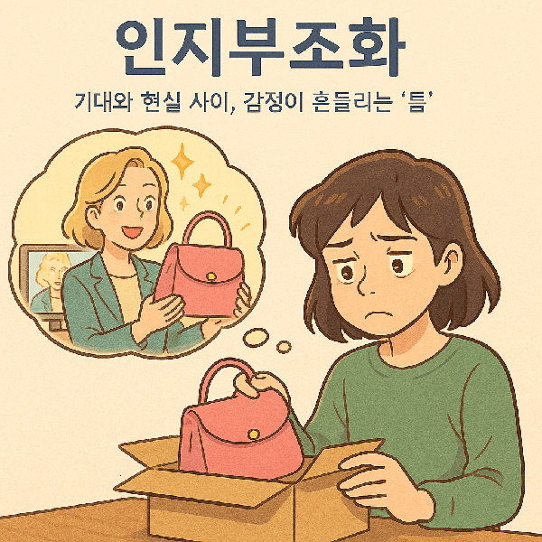 인지부조화: 기대와 현실 사이, 감정이 흔들리는 ‘틈’