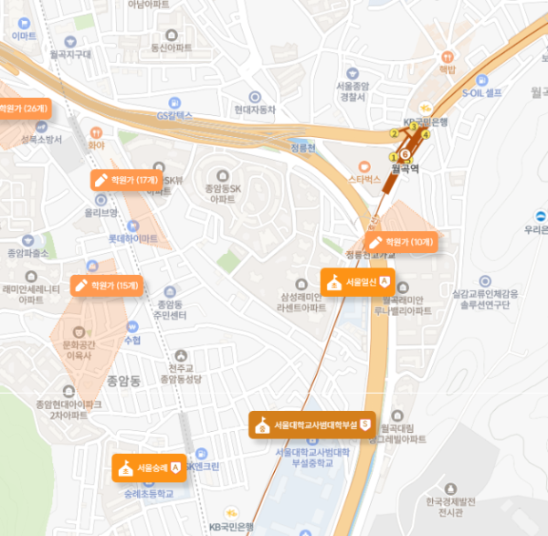 학원가