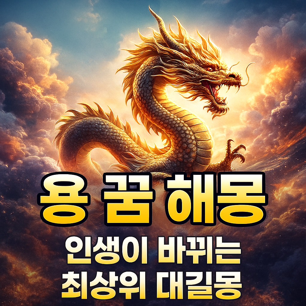 용이 나오는 꿈 해몽 &mdash; 강력한 행운, 귀인, 재물의 상징