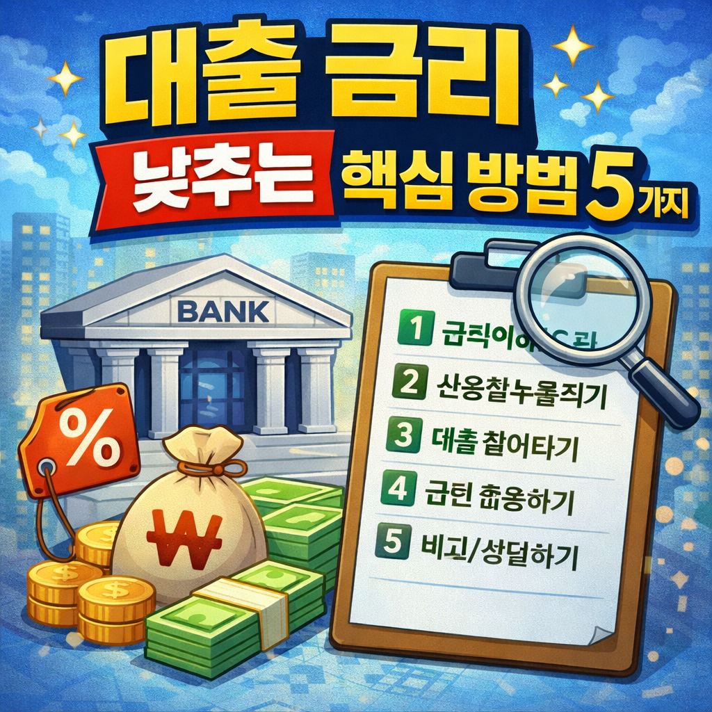 대출 금리 낮추는 방법