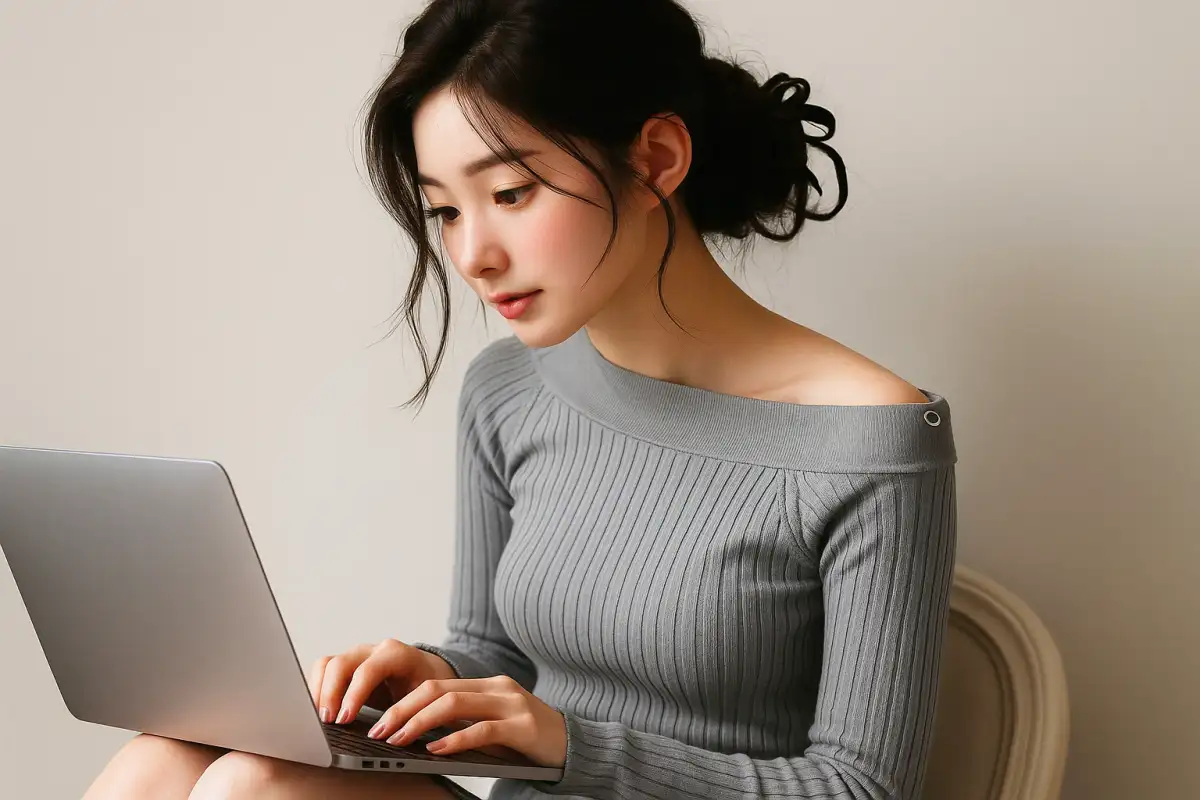 은행-모바일-신분증-발급-방법을-알아보는-여성의-모습