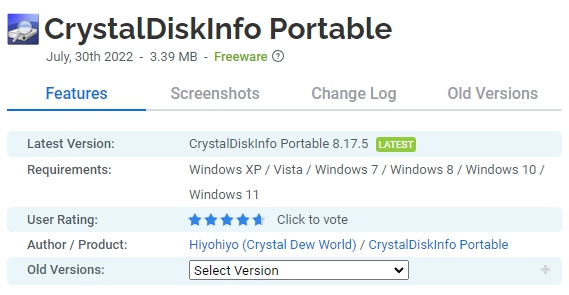 CrystalDiskInfo-Portable