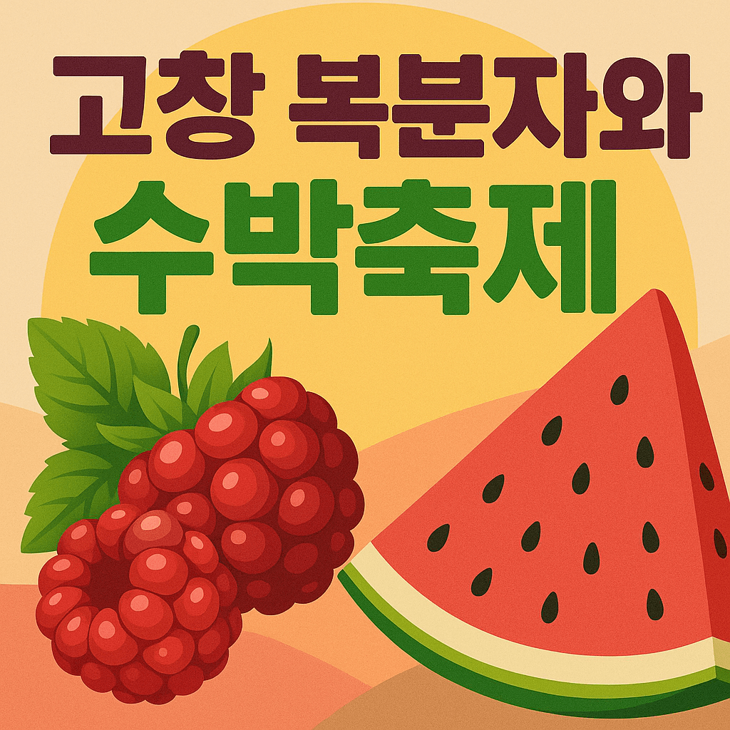 고창 복분자와 수박축제