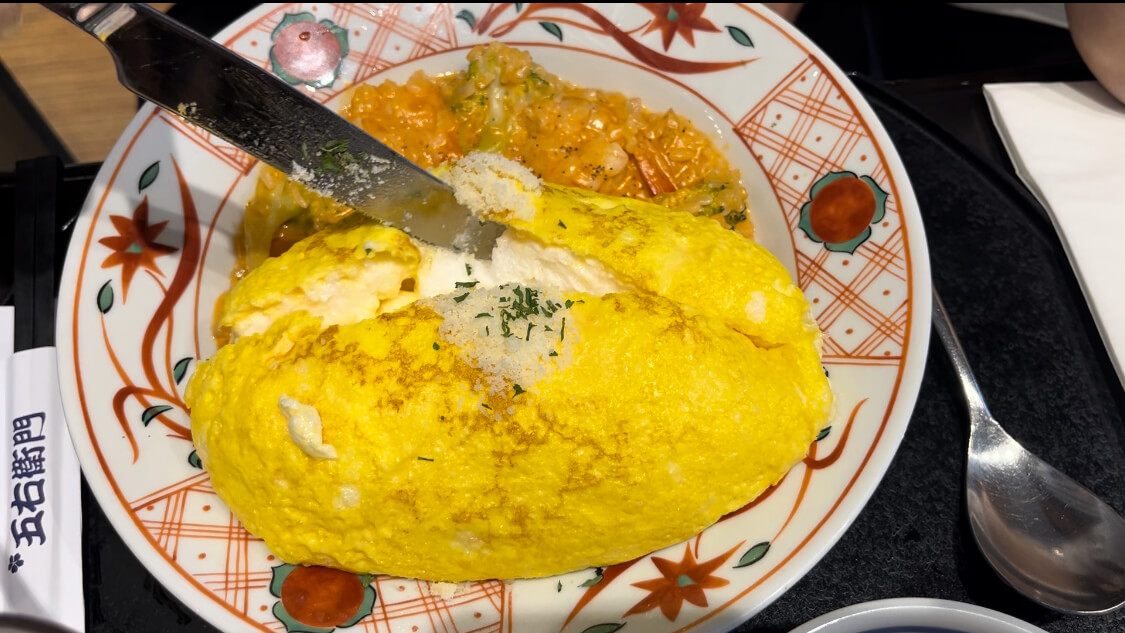 강남 고에몬 수플레 오믈렛 새우 로제 리조또