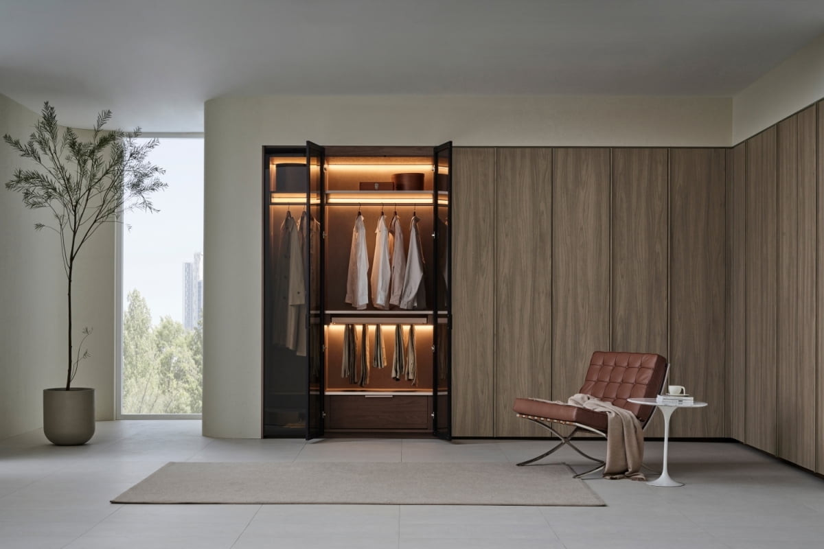 한샘 프리미엄 붙박이장 '시그니처' 모델 모습.