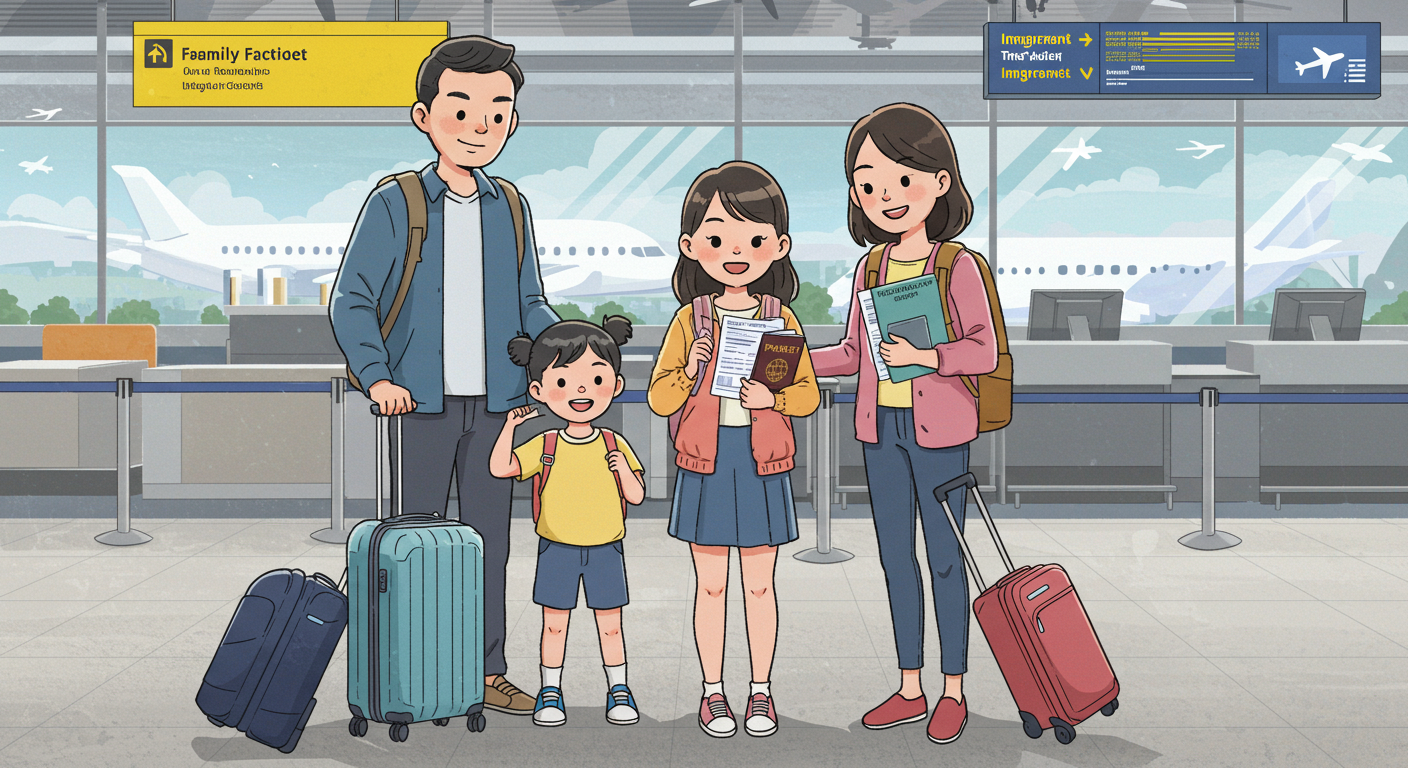 가족과 미성년자 해외여행 출국 준비