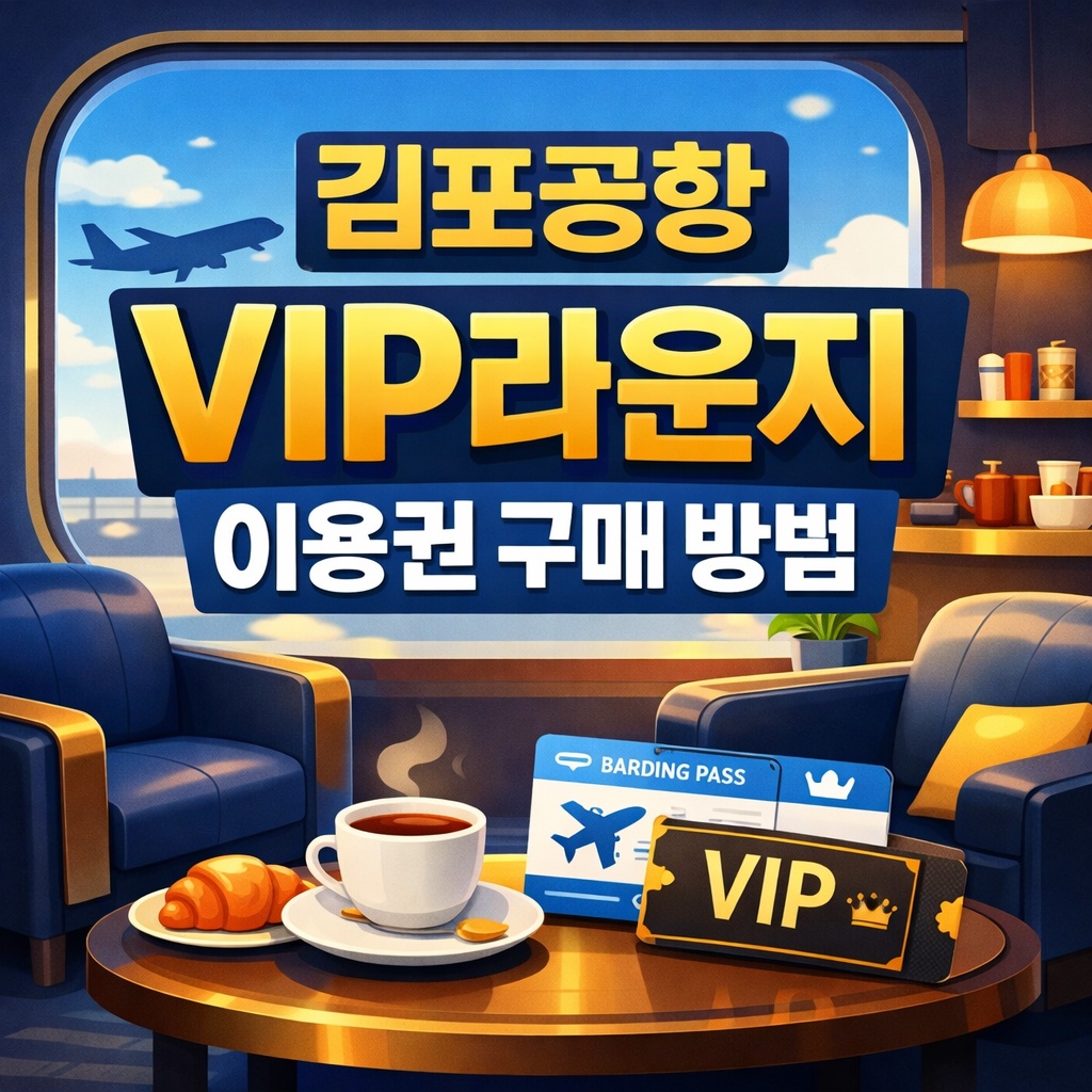 김포공항 VIP 라운지 이용권 구매 방법
