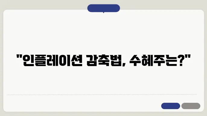 인플레이션 감축법과 지속 가능성