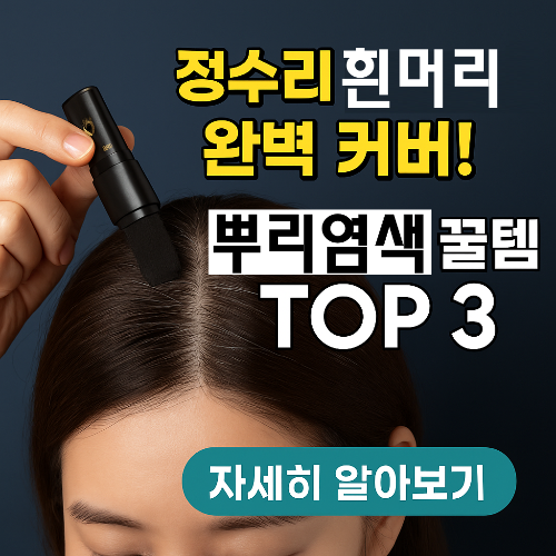 새치 뿌리염색 필수템! 10분 완성 리터치용 염색약 BEST 3