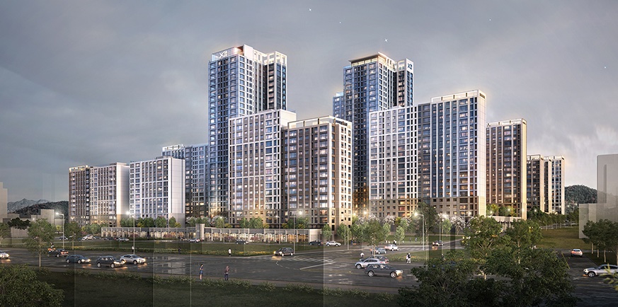 상무센트럴자이 전경