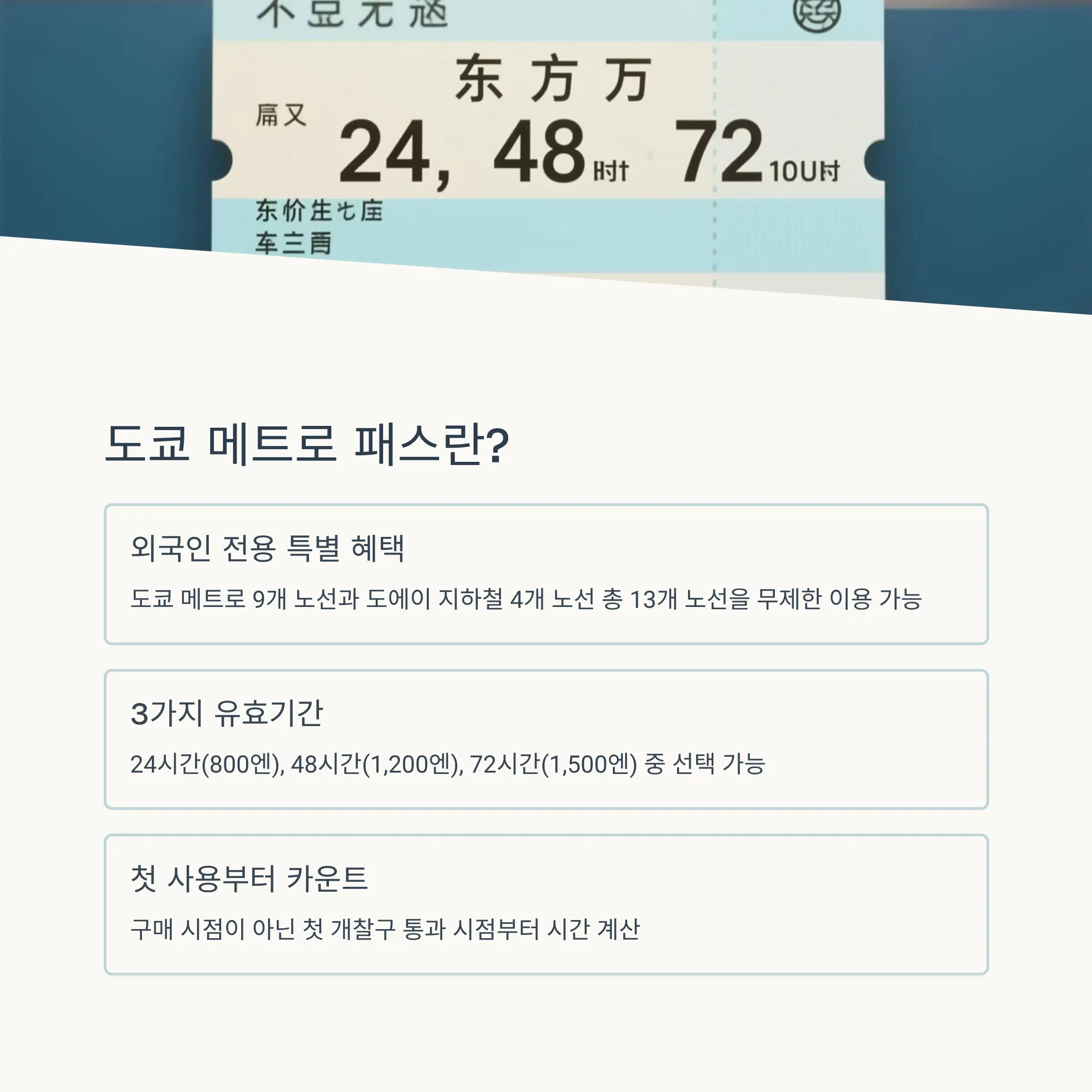 24/48/72시간 가성비 완벽 비교