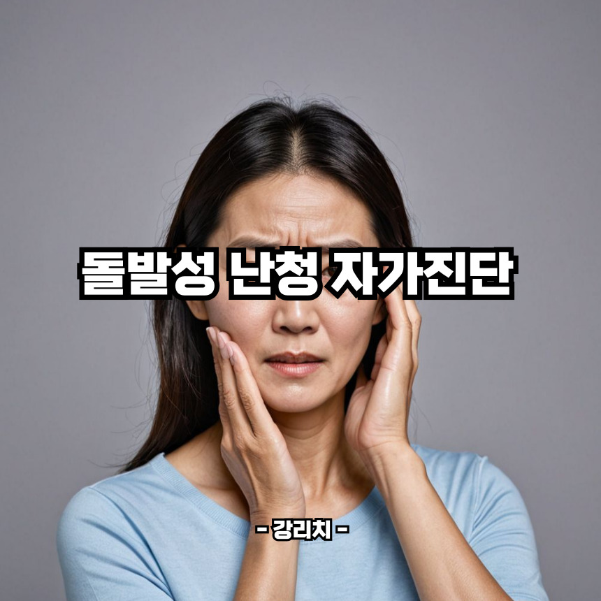 돌발성 난청 자가진단