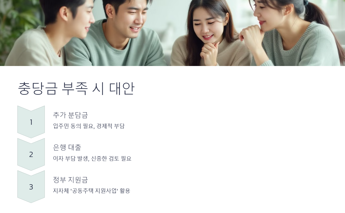 충당금 부족 시 보수공사 어떻게 진행할까