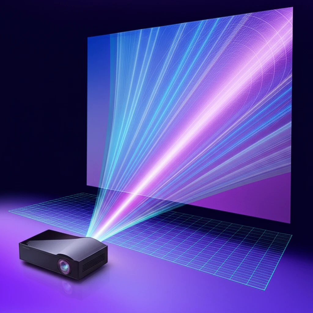 정밀 설치를 위한 단초점 빔프로젝터 ..