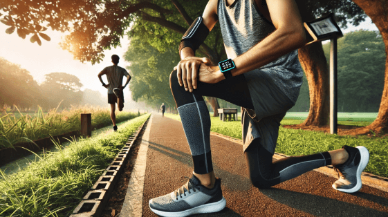 마라톤 훈련 준비하는 이미지