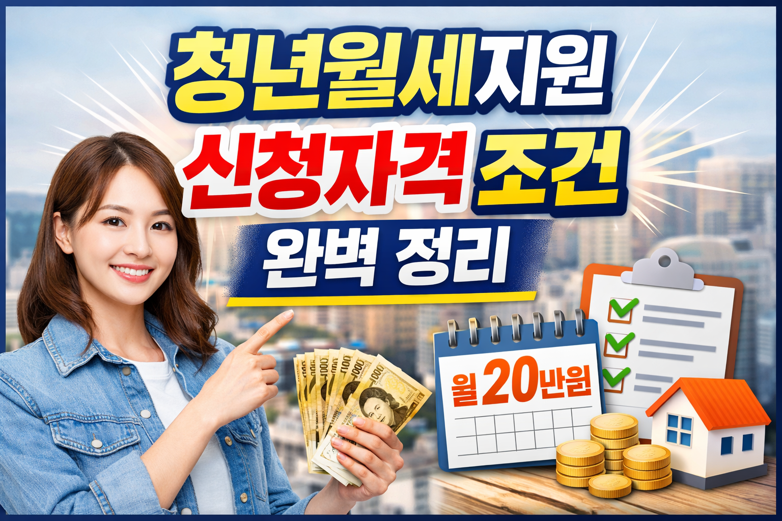 청년월세지원 신청자격 조건