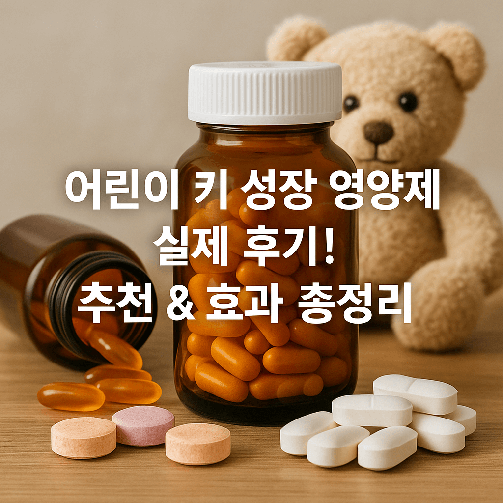 어린이 키 성장 영양제 실제 후기