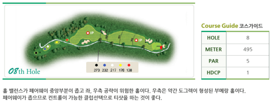 부영 컨트리클럽 우정코스 8