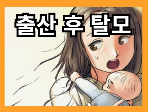 머리카락이 많이 빠지는 이유 - 출산 후 탈모