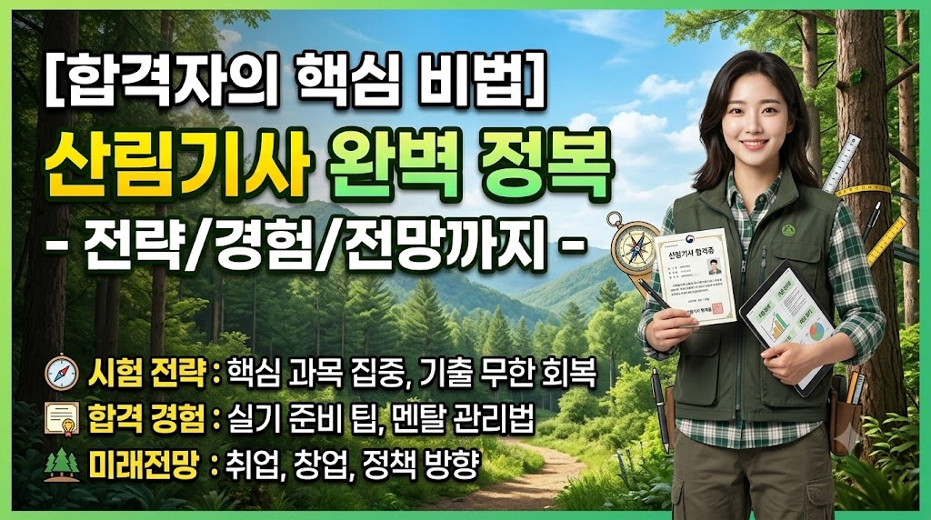산림기사 (시험 전략, 합격 경험, 미래전망)