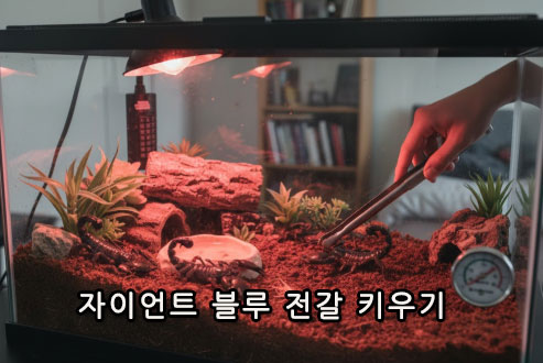 자이언트 블루 전갈 키우기