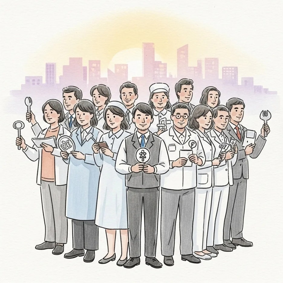 모두가 함께 노력하는 근로의 의미를 담은 그림