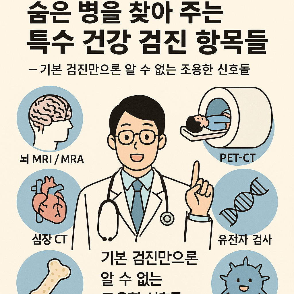 숨은 병을 찾아 주는 특수 건강 검진 항목들