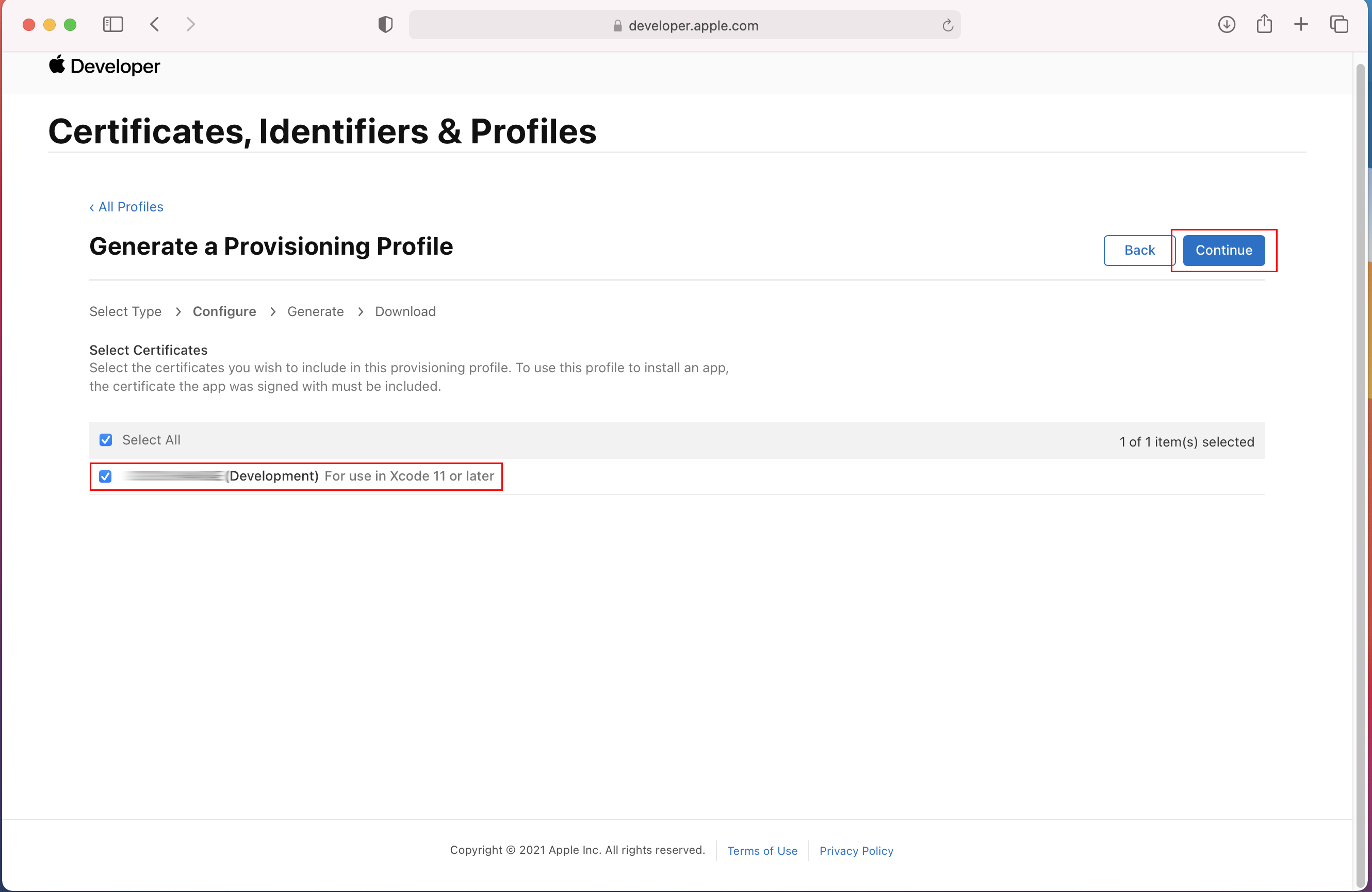 SelectCertificates