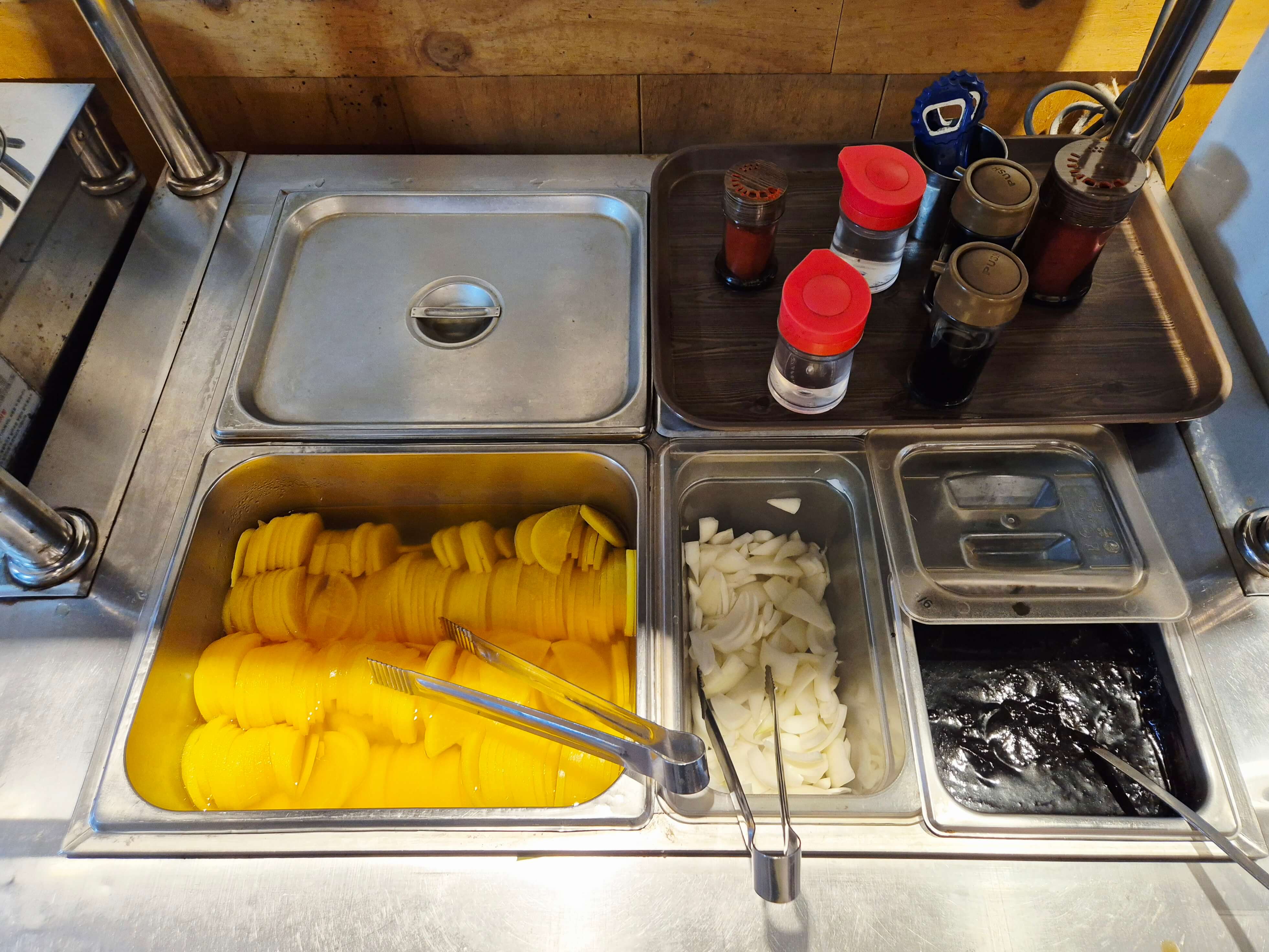 무한리필 단무지와 양파