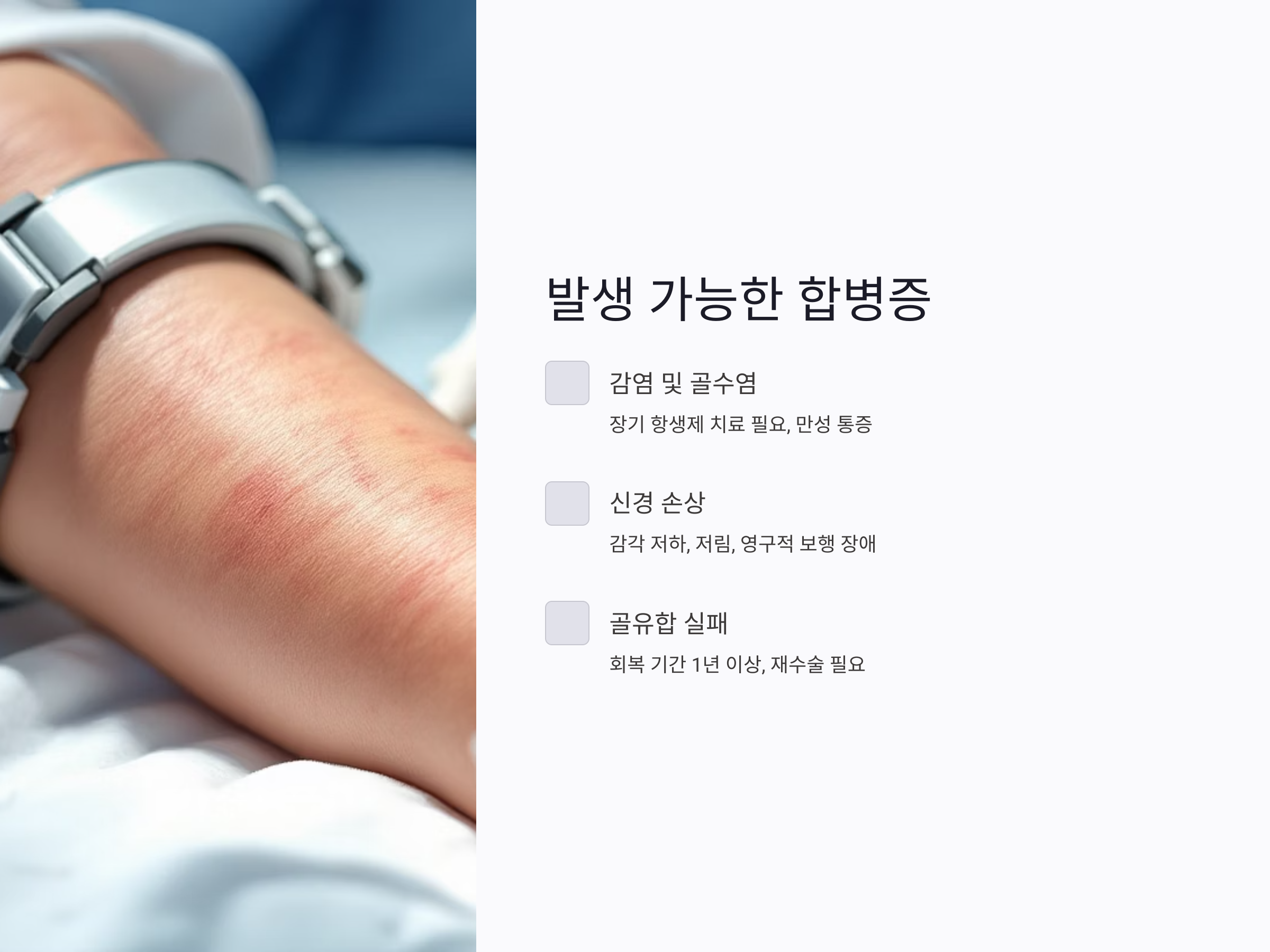 하지연장 재수술이 가능한 조건