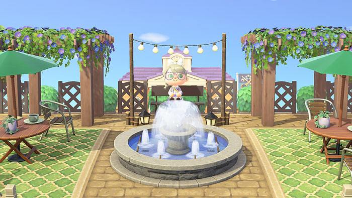 동물의 숲 안내소 광장꾸미기