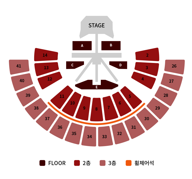 2023 레드벨벳 4주년 콘서트 R to V 좌석 배치도