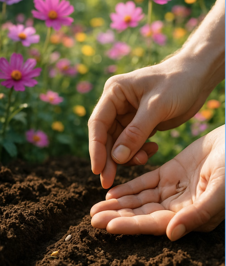 가볍고 부드럽게, 심는 요령