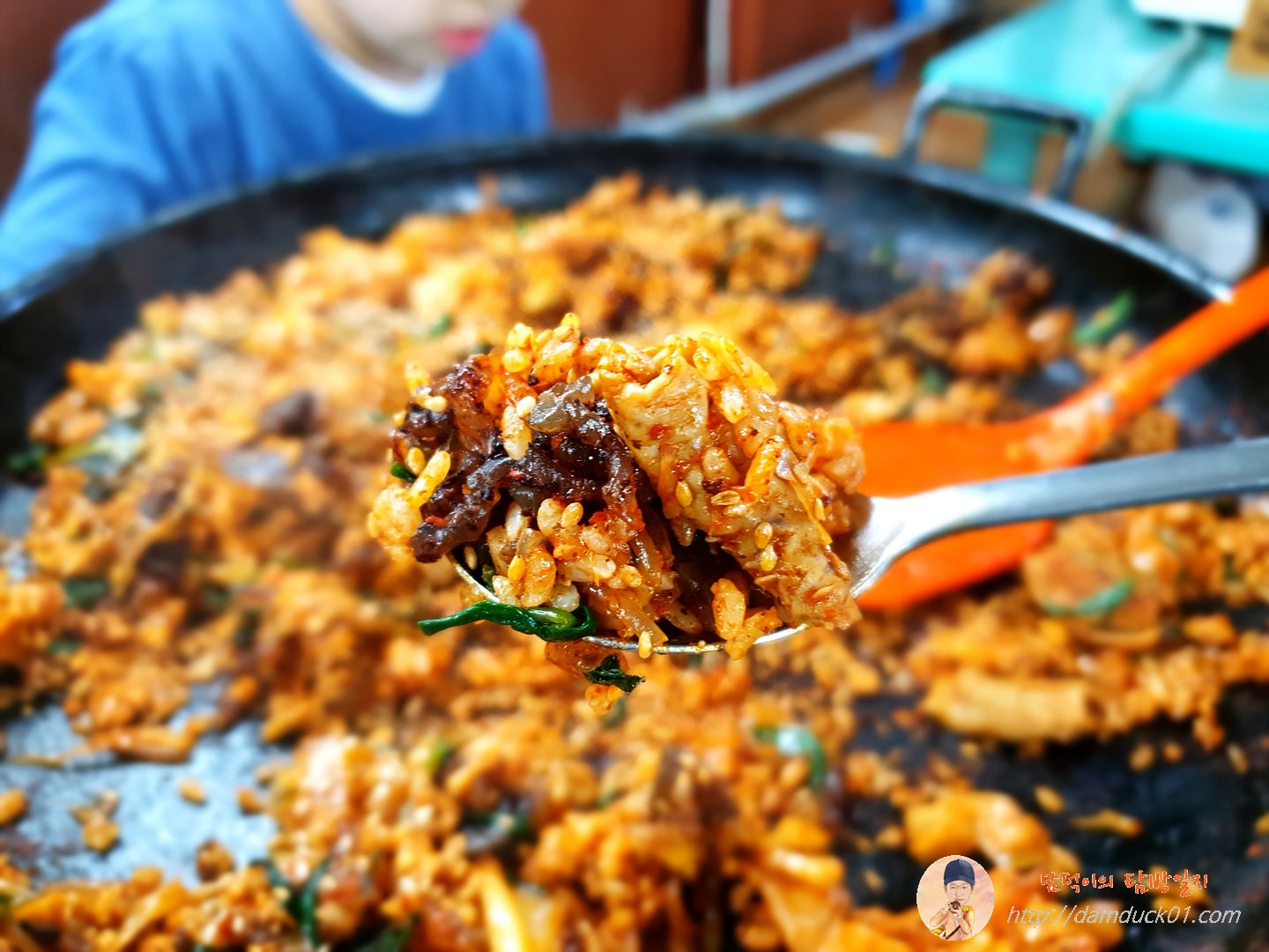 명진집-순대곱창볶음-볶음밥-한숟가락-담덕이의탐방일지