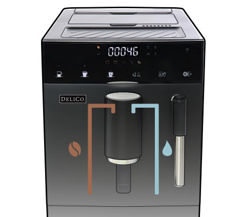 전자동 커피 머신: 필립스 EP3221, 딜리코 밀크프레소, 제니퍼룸 스팀 라테 PRO_딜리코 밀크프레소_바이패스