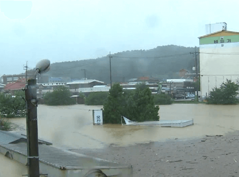 폭우로 인한 피해사진