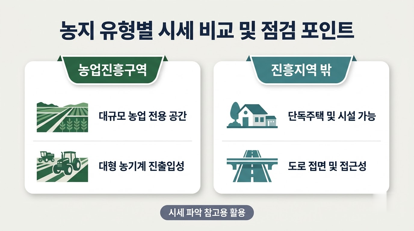 농지공간포털 조회를 통한 농지매매가격과 실거래가 확인 안내